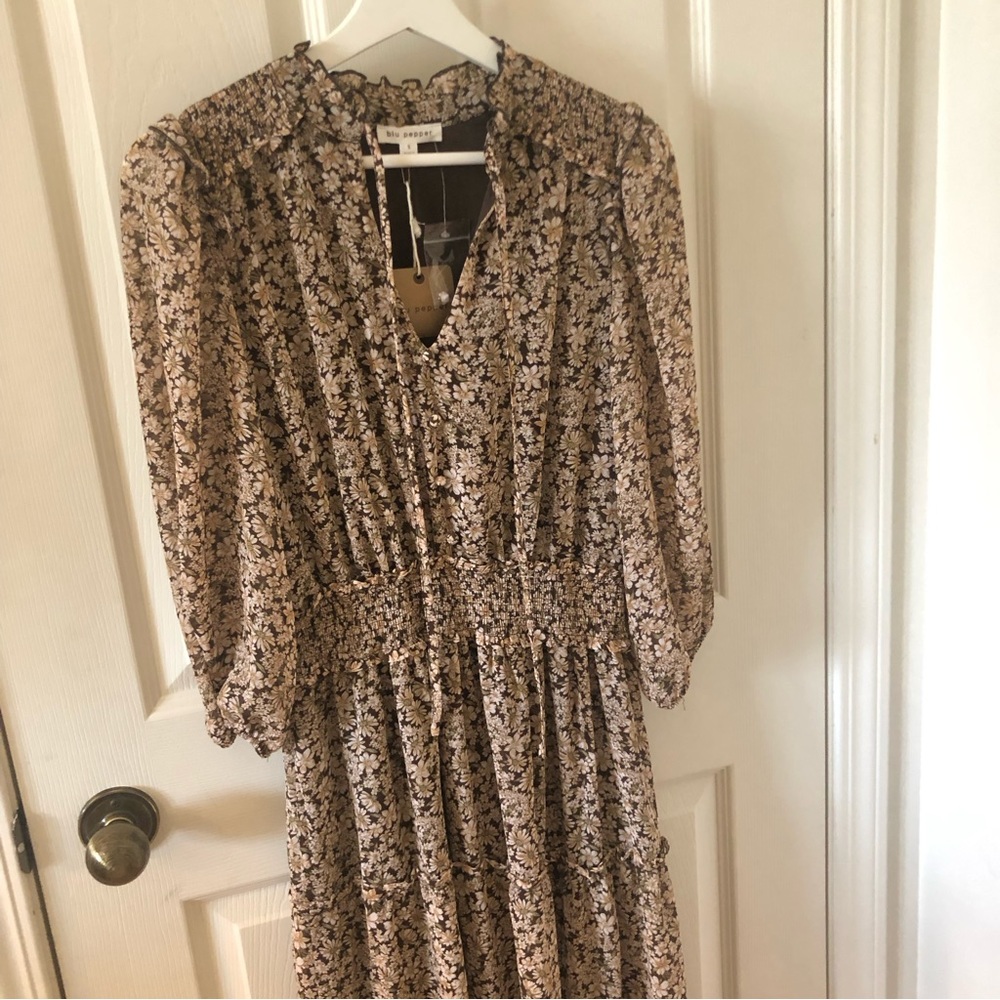 Blu Pepper Midi/Maxi Autumn Dress